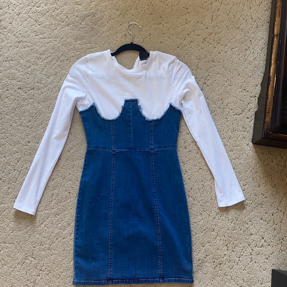 Long Sleeve Denim Dress